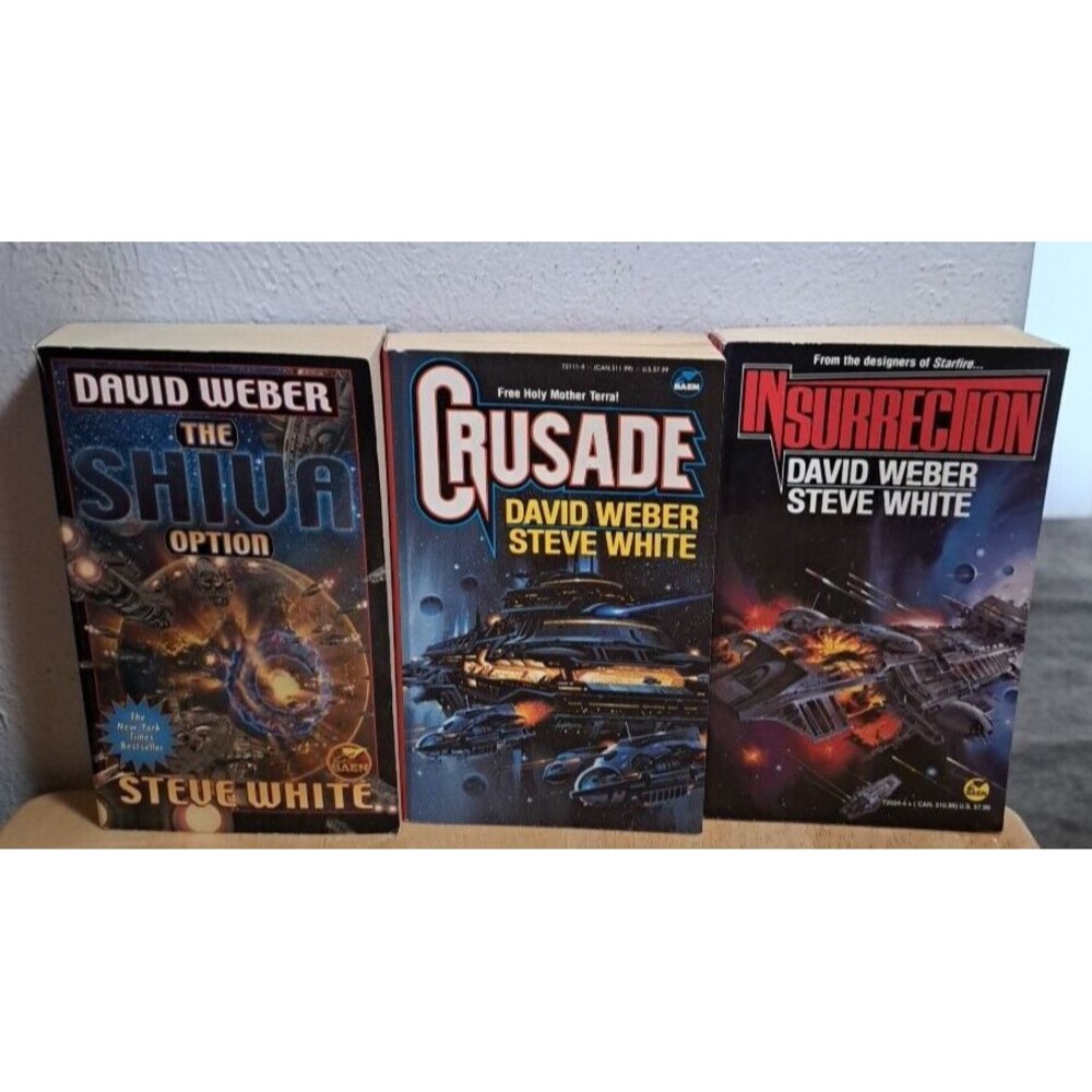 3 The Shiva, Crusade, Insurrection, David Weber/Steve White Paperback Books
